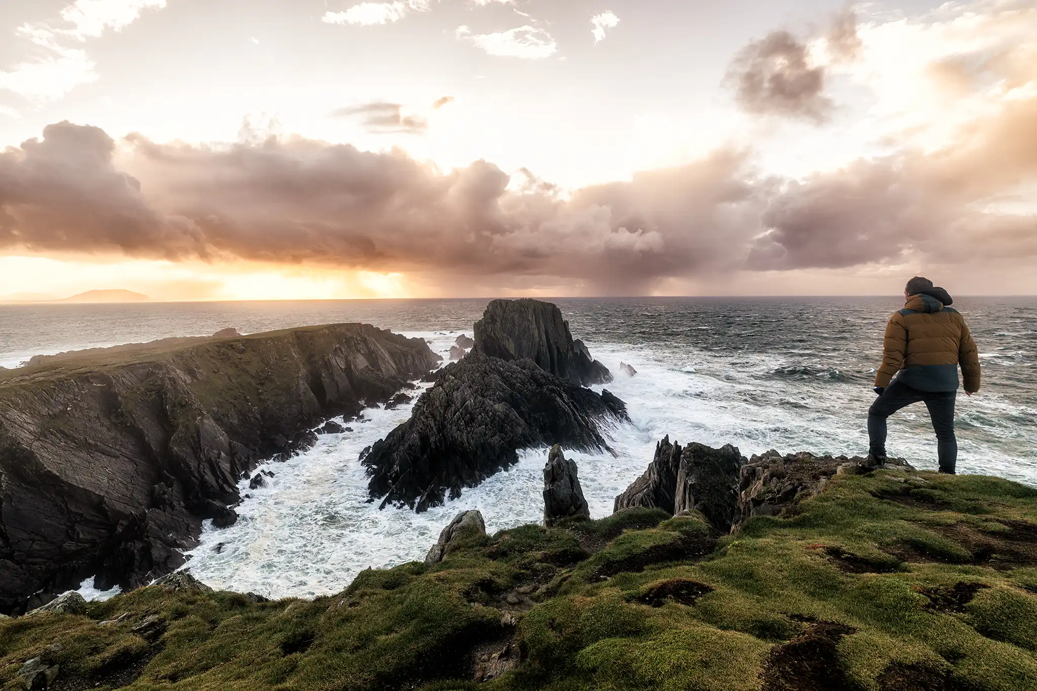 Falaises de Malin Head au soleil couchant - Irlande © Pierre ROLIN - Photographe paysages Nancy - Lorraine / Grand Est